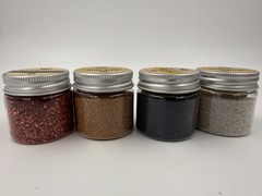 Lot of MIXED MEDIA & SCRAPBOOK Beads Glitter & Texture Embellishments, USED