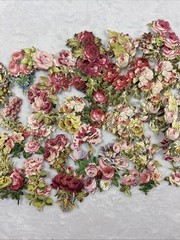 Anna Griffin 3D Dimensional Engravings Roses Spring Garden Floral Flowers 200Pcs