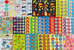 399 Sticker SCRATCH N SNIFF STINKY STICKERS SCENTED glossy CUTE MIXED THEMES