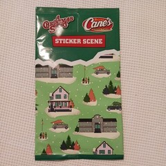 NEW! RAISING CANE’S – A CHRISTMAS STORY – STICKER SCENE – 2025 SET