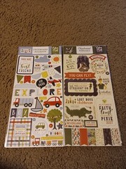 Crafts 13″ Chipboard Stickers Lot 8 Little Boy Theme Play Explore Pirates Dinos
