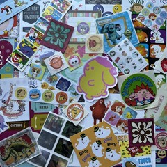 Vintage 80s 90s Y2K Sticker Partials & Singles Various Brands Years Sanrio Lot