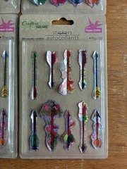 Lot of 6 Packs Crafter’s Square Pop Up Stickers Leaves & Arrows Scrapbooking 3D