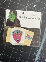 Goblin Beauty Art Handmade Foiled Multicolor Monster Fruit Novelty Stickers