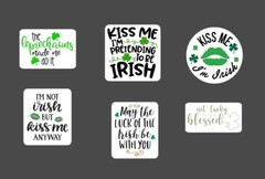 6 – 2.5” St. Patrick’s Day Sticker Pack – Happy Stickers Irish Holiday Shamrock