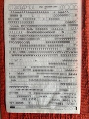 TWO Letraset INSTANT LETTERING Transfer Letters 24 pt Souvenir light partial 1