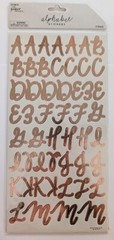 Rose Gold Metallic Alphabet Letters Numbers Scrapbook Stickers The Paper Studio