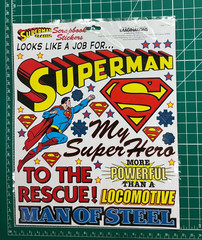 DC Comics Classic Superman Scrapbook Stickers 1 Sheet New Sealed NIP