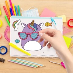 18Pcs Cartoon Make a Face Stickers,Mixed and Matched with 6 Designs Character…