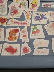 Scholastic Valentines Stickers 1985 Hearts Animals Cupid Rare Vintage New 23