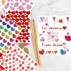 Valentine’S Heart Stickers – 2000PCS Cute Stickers for Cards & Crafts