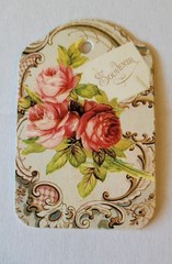 Lot of 12 Floral Gift Tags, Journal, Scrapbooking, Card Making Tags