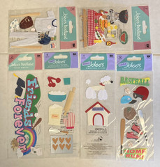 Lot Of 6 JOLEE’S BOUTIQUE Dimensional Scrapbooking Stickers