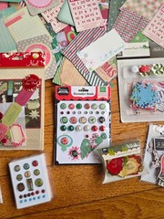 Christmas Scrapbook Supplies, Embellishments, Brads, Journaling Cards – Huge Lot