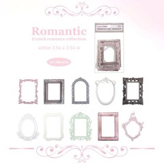 Oruola 40pcs Scrapbook Frames, Vintage Frame Stickers, Junk Journal Stickers,…