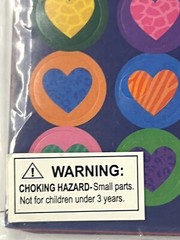 Oriental Trading Hearts Sticker Kit /3 Designs/8 Sheets Each (24 Total) NEW