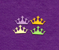 CROWN # 7 die cuts scrapbook cards