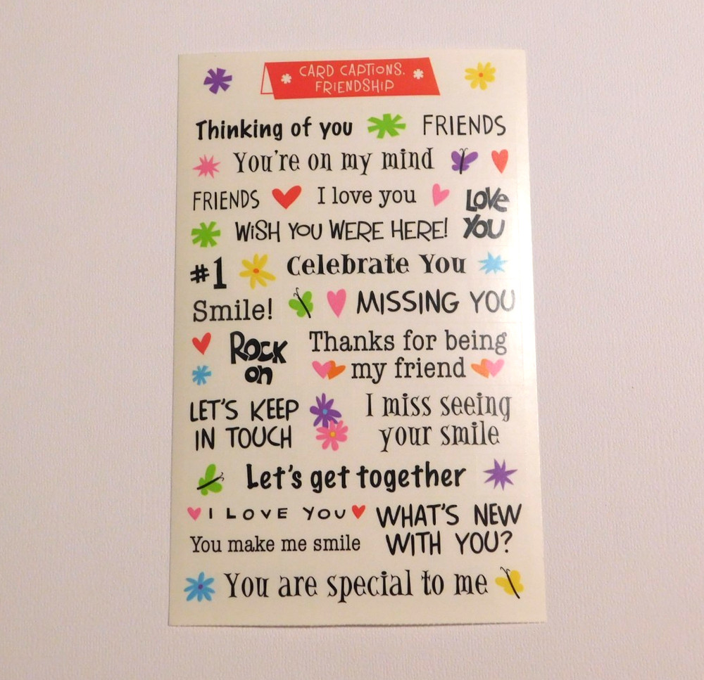 Mrs. Grossman’s Stickers You Choose ~Card Captions Card Making~ Brand New READ