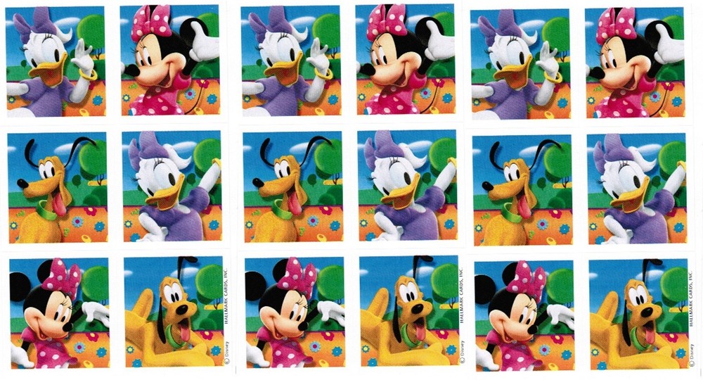 3 Sheets Disney Mickey Mouse Clubhouse Daisy Minnie Pluto Scrapbook Stickers