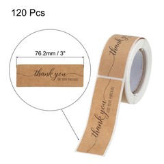1 Roll Stickers 1×3 Inch Adhesive Rectangle Gift Seal Labels 120 Count Roll
