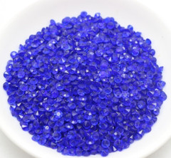 2000 Royal Blue Acrylic 4mm Diamond Confetti Wedding Deco Supplies Table Scatter