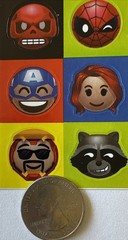 MARVEL CHARACTER Stickers(18pc)Hallmark …Spider-Man…I Am Groot…Ironman…Venom…