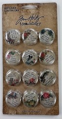 Tim Holtz Idea-ology Embellishment Lot Accoutrements + Foliage + Quote Flair