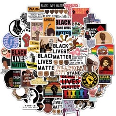 100 pcs BLM Stickers, Human Rights, Hydro flask laptop no residue, 099
