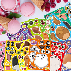 48 Sheets Dog Stickers,Make a Face Stickers for Kids, Make Your Own Dog Sticker,