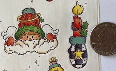 HEAVENLY CHRISTMAS Sticker (6pc)Provo•Holiday•Santa •Snowman•Angel•Season•Winter