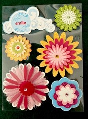Soft Spoken Smile Cloud Glitter Flowers Spring Summer Girls Easter Garden Set 6