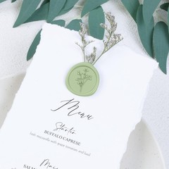 Wax Seal Stickers – Baby’s Breath Wedding Invitation Envelope Seal Stickers, …