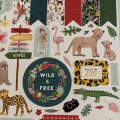 Echo Park Element Stickers Animal Kingdom