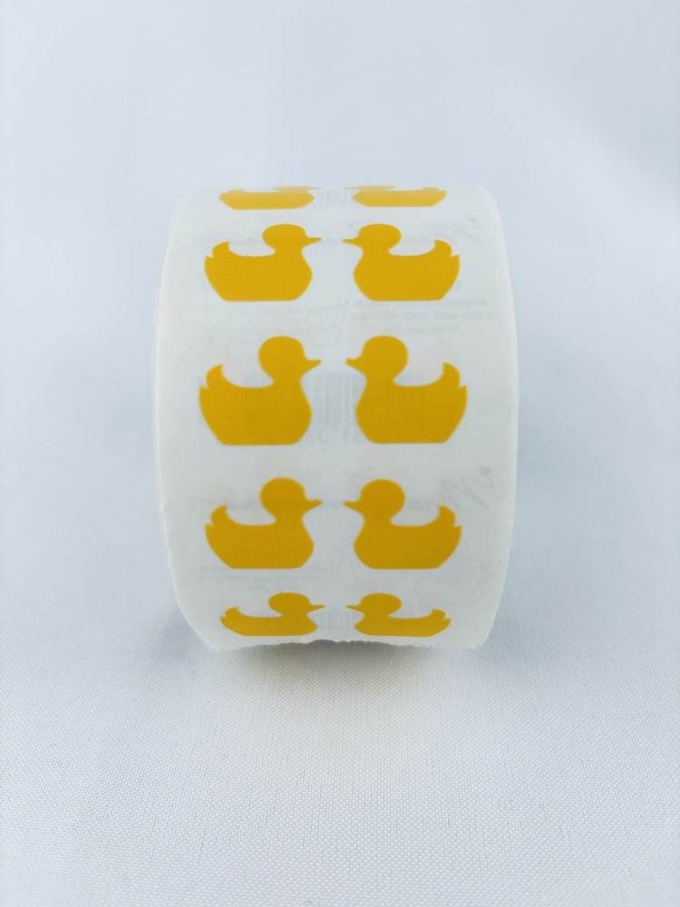 Vtg Stickers Scrapbooking Crafts Mrs. Grossman’s 1979 Yellow Duck 15 Sheets Roll