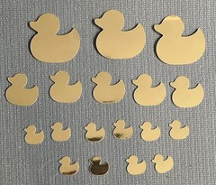 160+ Rubber Ducky Die Cuts 3 Sizes, 9 Styles