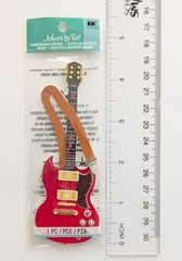 Jolee’s Red Electric Guitar Rock Music Instrument Scrapbooking Sticker Mini Pack