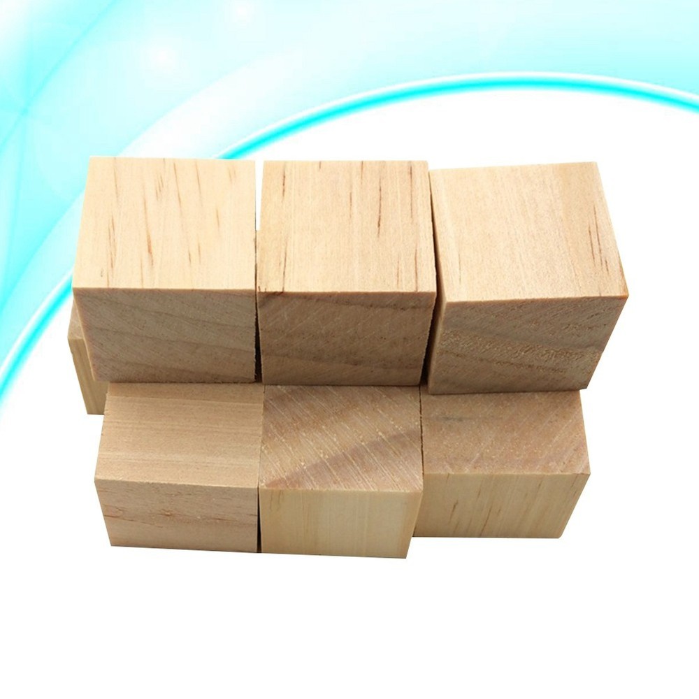10Pcs Beige Pine Wood Pieces Smooth Surface for DIY Craft and Rustic Home Decor
