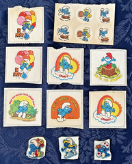 Vintage 1983 Peyo Smurfs Sticker Lot Puffy Scratch n Sniff More Unused