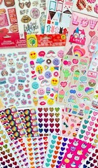 850 Stickers In Different Shapes Themes Colors Sizes Holiday Season Mixed Lot
