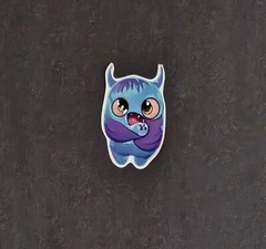 Monster Sticker’s 6 Pack. Kawaii Monster’s