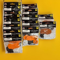 NEW Halloween Foam Stickers. (1,500) Pumpkins, Bats, And Ghosts!
