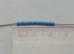 10000 Opaque Sky Blue Glass Beads 1.5mm (12/0) + Storage Box