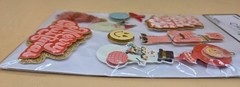 9-piece MERRY, MAGICAL & BRIGHT 3D Stickers by Christmas Paper Crafts, NEW