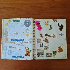 Vintage 1980s Sticker Album Book Puffy Scratch N Sniff Cabbage Patch Rainbow