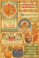 Crafts KF Stickers Colors Fall Harvest Memories Acorn Leaves Rake Autumn Days