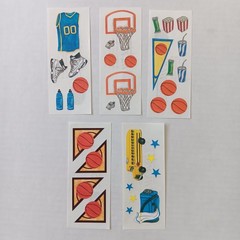 Lot of 5 Creative Memories Basketball Theme Studio Sticker Strips