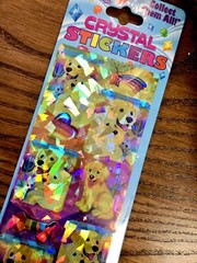 A Lisa Frank Crystal Stickers Adorable Puppies NIP Sealed Rare P657