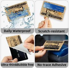 Vintage Distressed Railroad Train RLC Credit Card StickerDecal Skin Cover Lotx4
