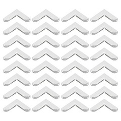 20mm Metal Book Corners, 50pcs Photo Corners Book Corners, Silver Tone