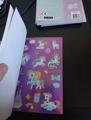 STICKERBOOK FOR KIDS 18 SHEETS A5 UNICORN (C)